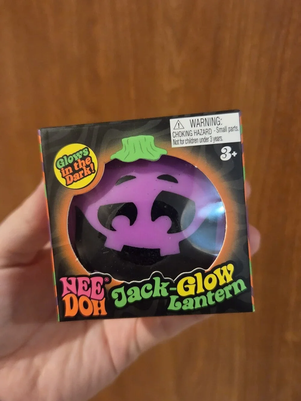 Needoh Jack-Glow Lantern Squeezable Glow Toy - Purple
